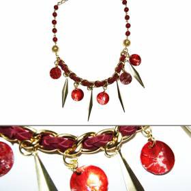 art:27822-3490 Collar trenzado c/Cuentas